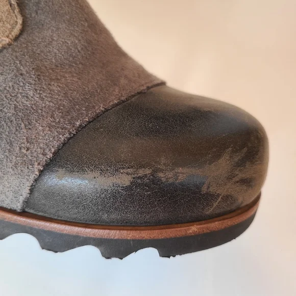 Sorel Cate The Great Wedge Tall Stylish Lace-Up Boots with Red Stitching - Picture 8 of 14